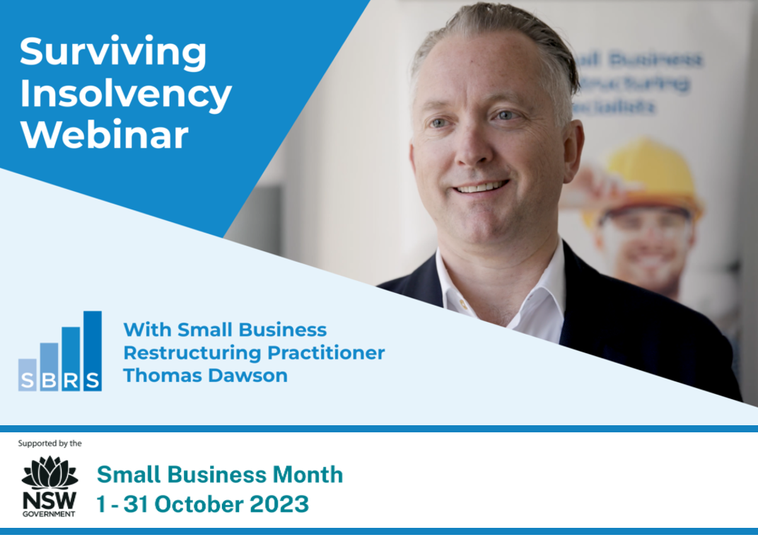 NSW Small Business Month Webinar - Small Business Restructuring Specialists