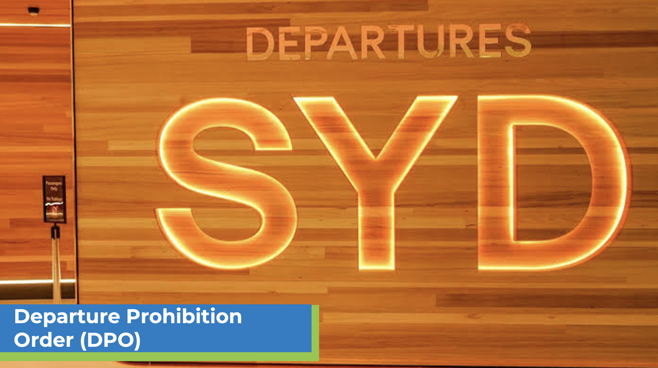 Example of an ATO Departure Prohibition Order
